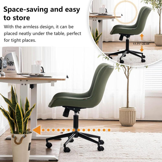 Silla De Oficina YOUNIKE Sin Brazos Con Ruedas