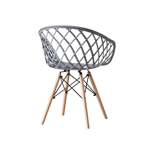 Silla Oasis con Brazos, Color Gris, Con espaldar