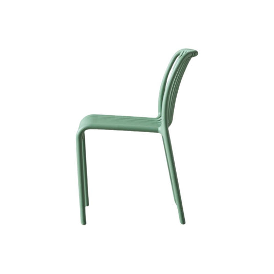 Silla Terra, Color Verde Olivo, Con espaldar