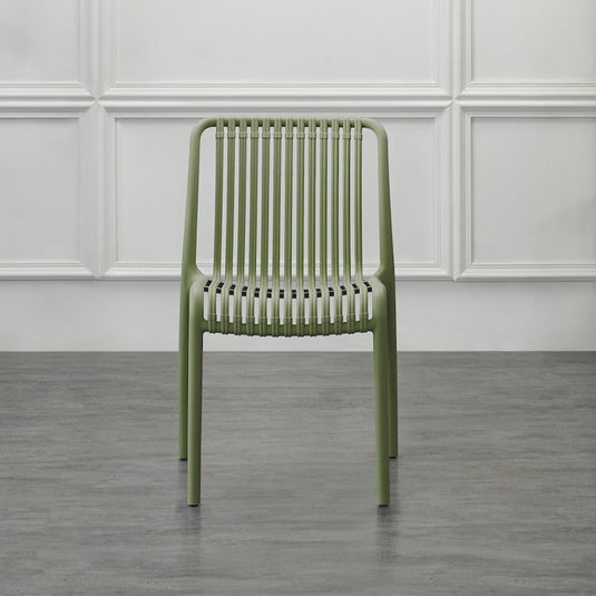 Set de 2 Sillas Terra, Color Verde, con Espaldar