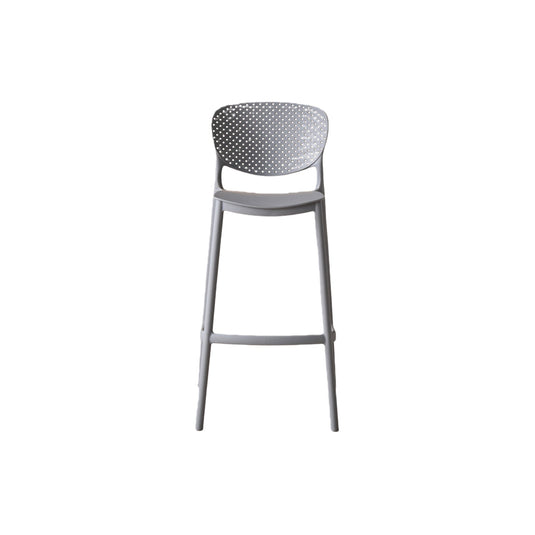 Silla para Bar Río, Color Gris Oscuro, Diseño Moderno X4