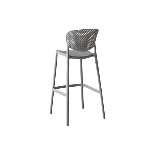 Silla para Bar Río, Color Gris Oscuro, Diseño Moderno X2
