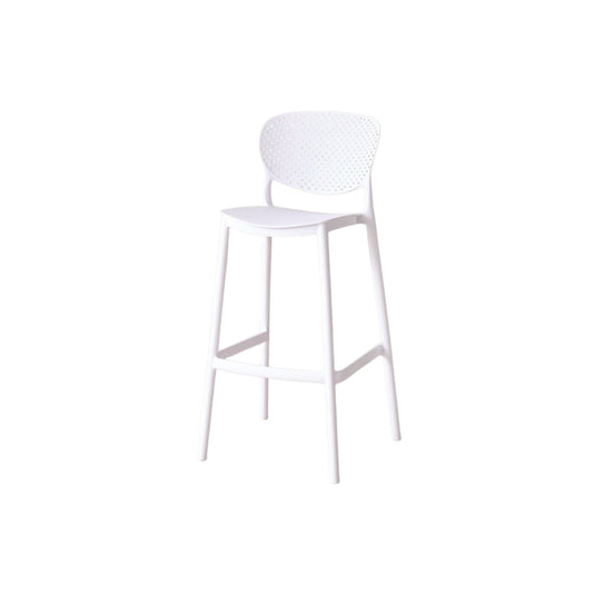 Silla para Bar Rio, Color Blanco, Diseño Moderno X4