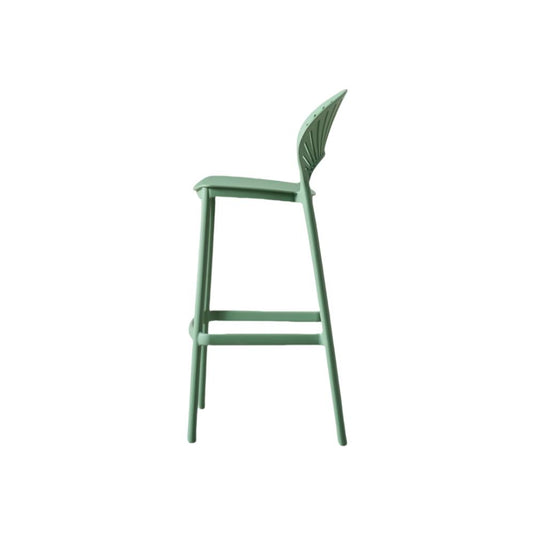 Set de 4 Sillas para Bar Paraíso, Color Verde Olivo, Diseño Moderno