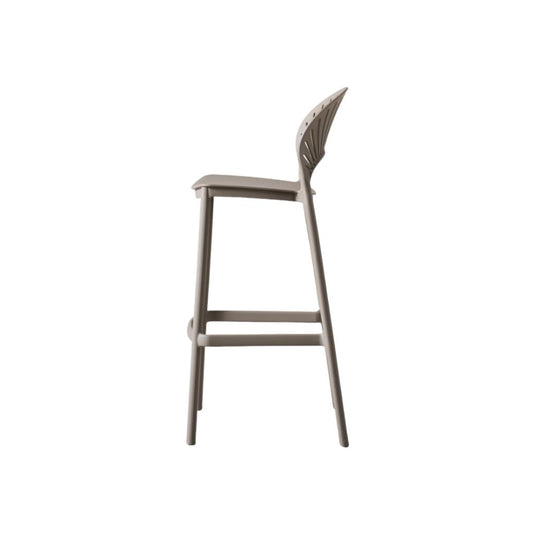 Silla para Bar Paraiso, Color Taupe, Diseño moderno X2