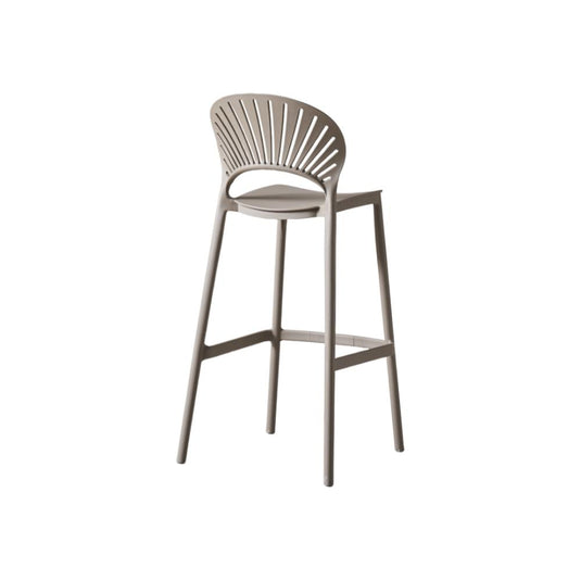 Silla para Bar Paraiso, Color Taupe, Diseño moderno X2