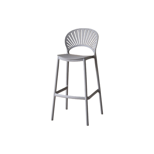 Set de 4 Sillas para Bar Paraíso, Color Gris Oscuro, Diseño Moderno