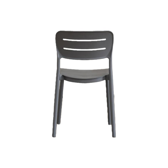 Set de 2 Sillas Harriman, Gris Oscuro, con Medio Espaldar y Diseño Minimalista