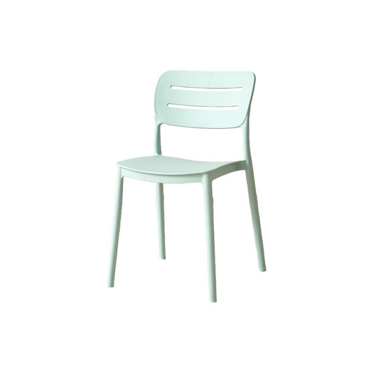 Set de 4 Sillas Harriman, Azul Claro, con Medio Espaldar y Diseño Minimalista