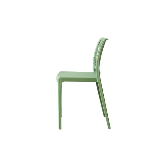 Set de 2 Sillas Manhattan, Verde, con Espaldar en Rejilla y Diseño Minimalista