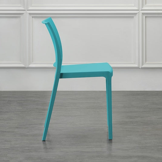 Set de 2 Sillas Soho, Azul Marino, con Espaldar Cerrado y Diseño Minimalista