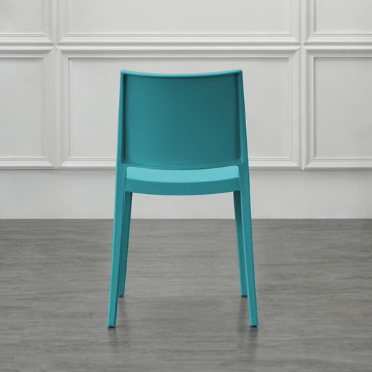 Set de 2 Sillas Soho, Azul Marino, con Espaldar Cerrado y Diseño Minimalista