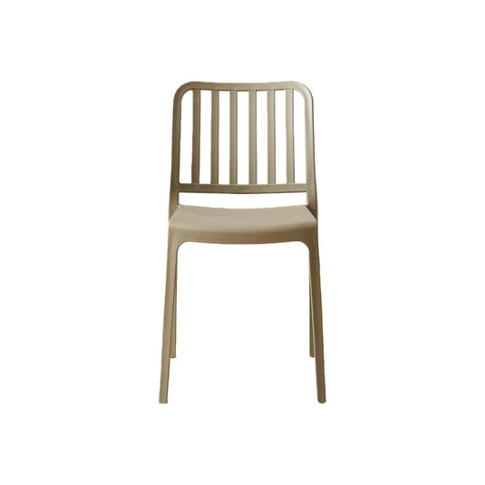 Set de 2 Sillas Brooklyn, Taupe, con Espaldar en Rayas y Diseño Minimalista