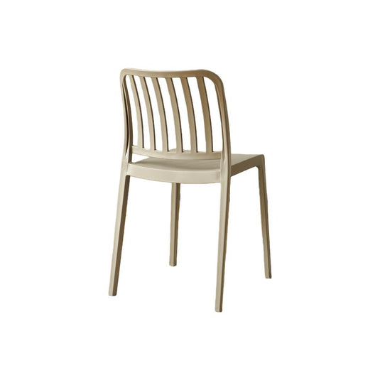Set de 2 Sillas Brooklyn, Taupe, con Espaldar en Rayas y Diseño Minimalista