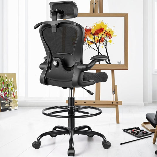 Silla De Oficina AtHope Negro Ergonómica