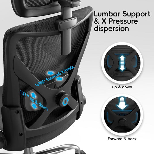 Silla De Oficina Ergalithic Ergonómica En Forma De X