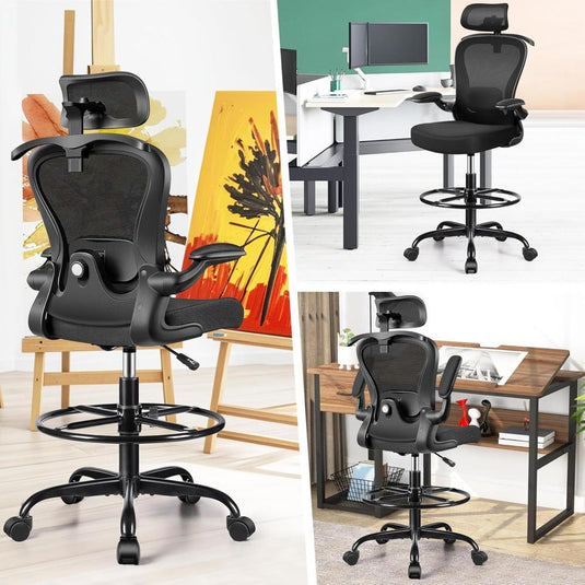 Silla De Oficina AtHope Negro Ergonómica