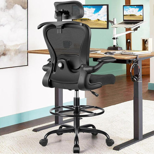 Silla De Oficina AtHope Negro Ergonómica