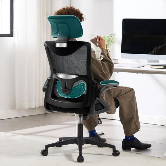 Silla De oficina Fizzin Negro Ergonómica De 400 Libras