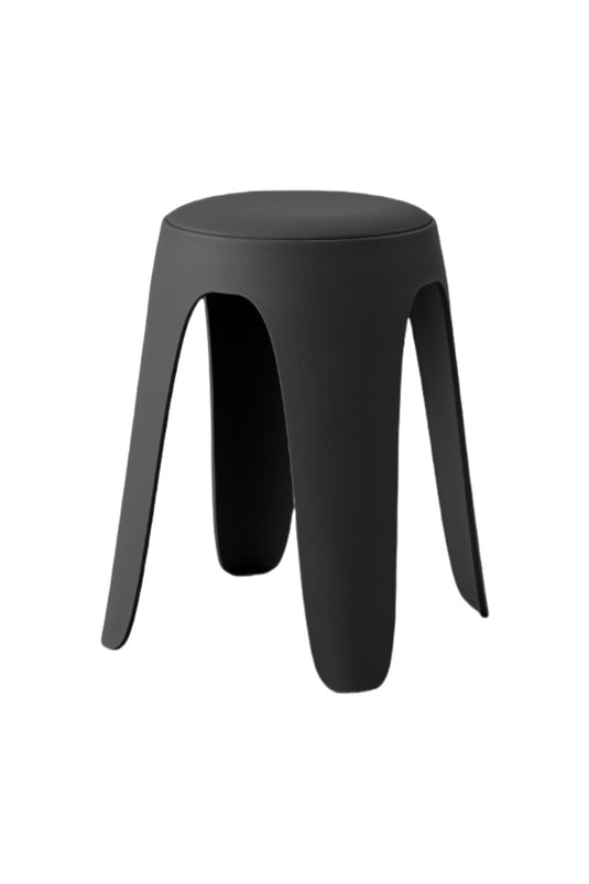 Set de 2 Butacos con Cojín Else, Color Negro, Diseño Moderno Incluye Cojín