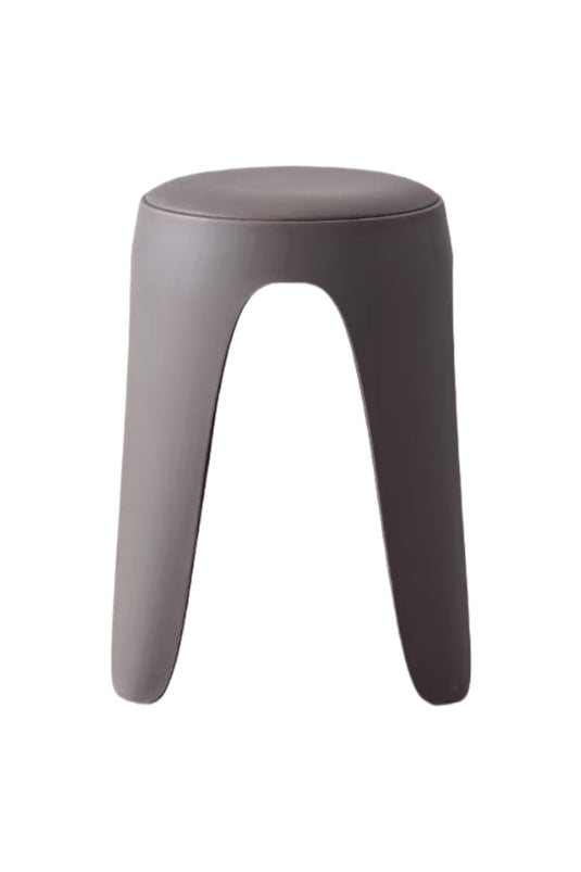 Set de 4 Butacos con Cojín Else, Color Gris Oscuro, Diseño Moderno Incluye Cojín
