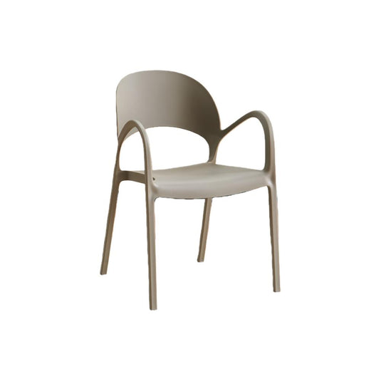 Set de 2 Sillas Bremen, Taupe, con Espaldar, Reposa Brazos y Diseño Minimalista