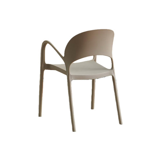 Set de 2 Sillas Bremen, Taupe, con Espaldar, Reposa Brazos y Diseño Minimalista