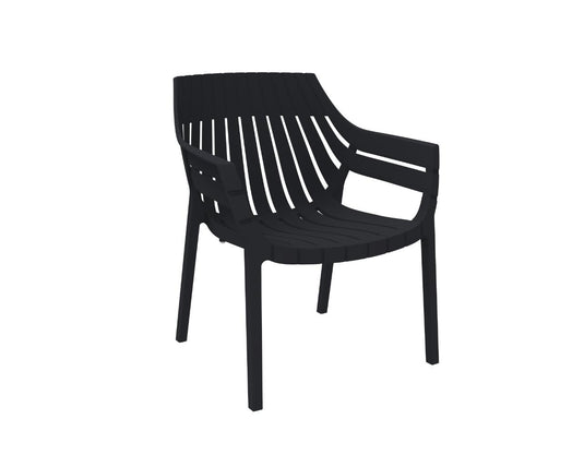 Set de 4 Sillas con Brazos Arena, Negro, con Espaldar y Diseño Moderno
