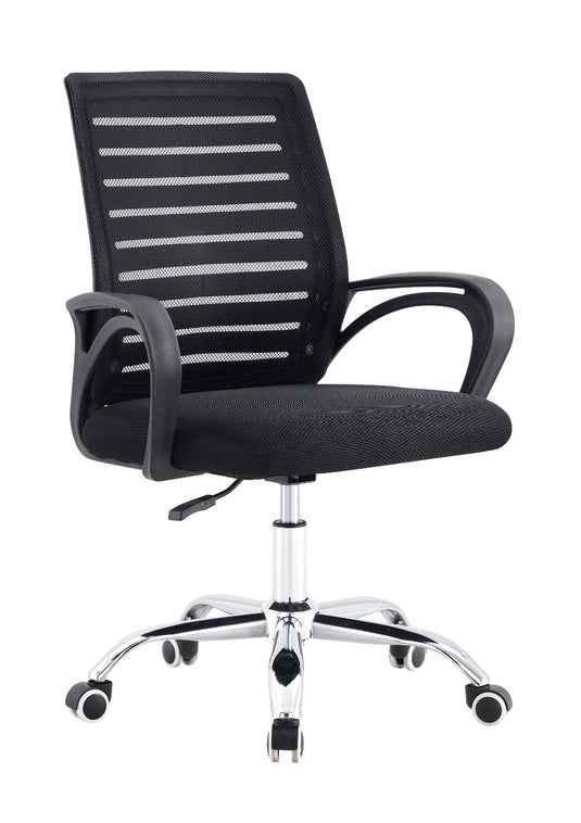 Silla de Escritorio Apex, Negro, ergonómica con reposabrazos