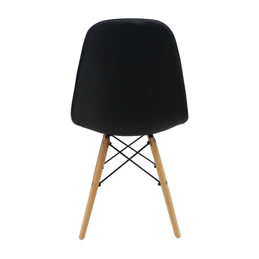 Kit por 2 Silla Botones Eames Acolchada - Negra