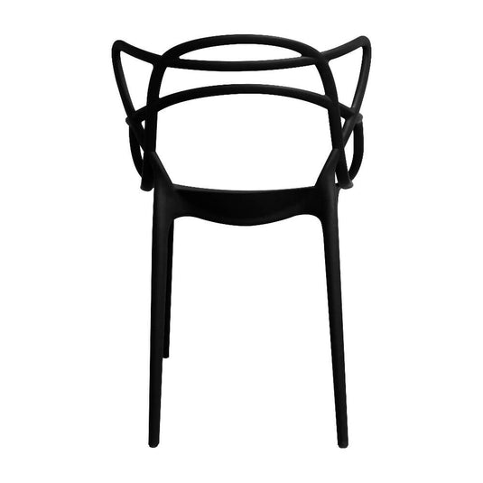 Kit por 2 Silla Solna Para Sala Comedor Jardín - Negro