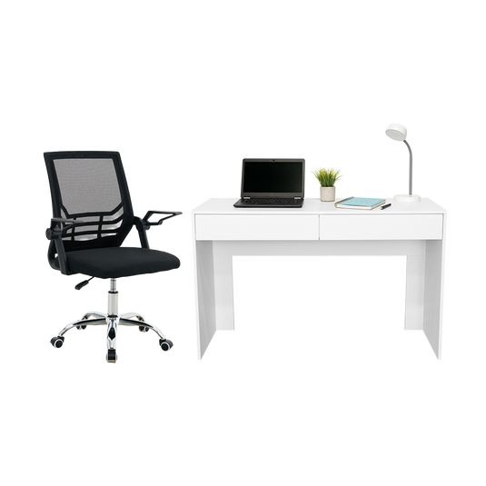 Combo para Oficina Sairon, Incluye Escritorio y Silla de Escritorio