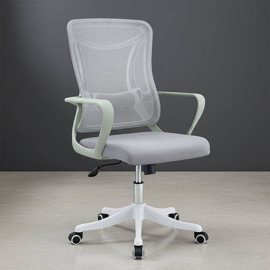 Silla de Escritorio Crown, Gris, ergonómica con altura ajustable