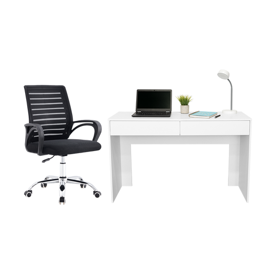 Combo para Oficina Yarik, Incluye Escritorio y Silla de Escritorio