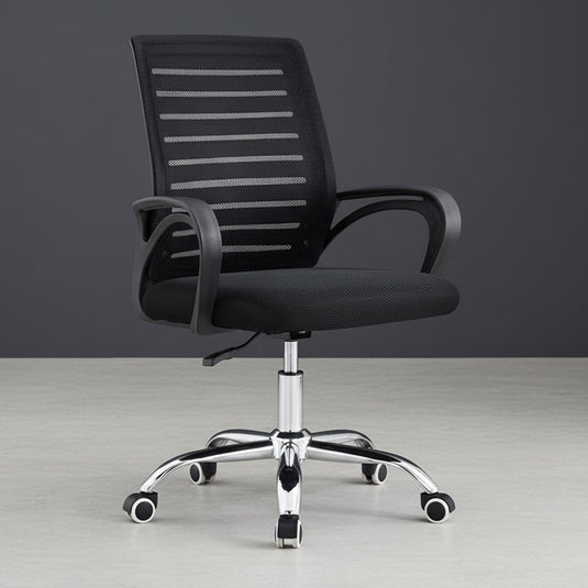 Silla de Escritorio Apex, Negro, ergonómica con reposabrazos