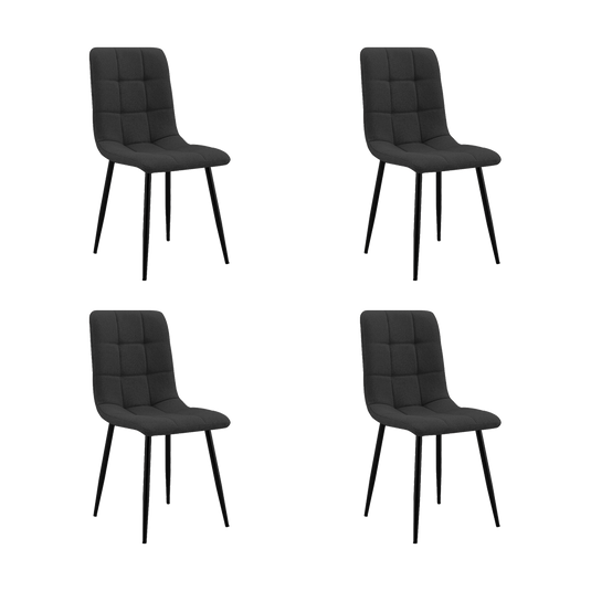 Combo para Sala Venus , Incluye Mesa Redonda de Vidrio y 4 Sillas
