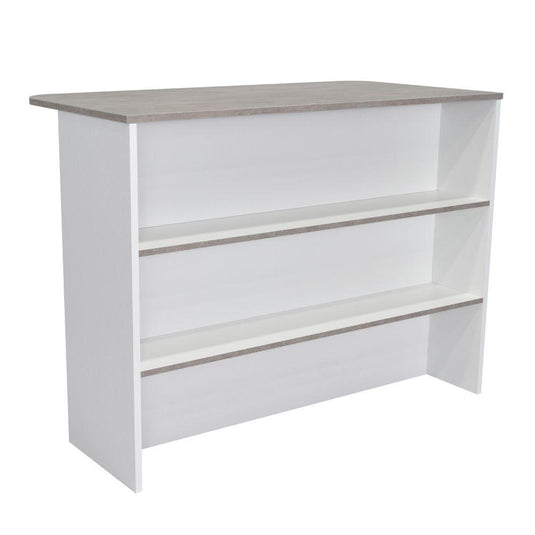 Combo Pisa, Incluye una Barra de Cocina y 2 Sillas para Bar Color Negro