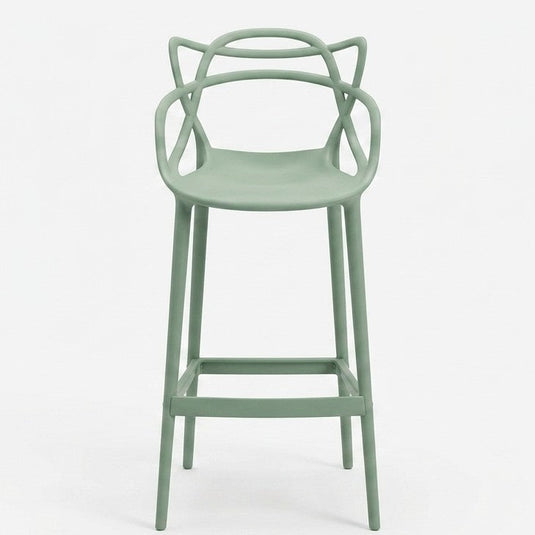Set de 2 Sillas para Bar Palermo, Verde, con Reposa Pies Doble Propósito