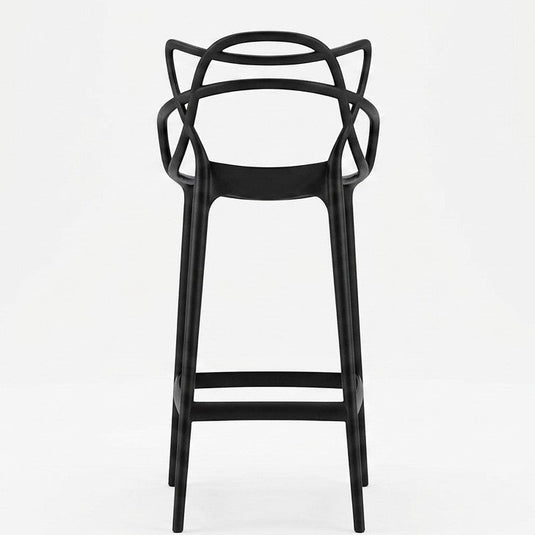 Silla para Bar Palermo, Negro, con Reposa Pies Doble Proposito