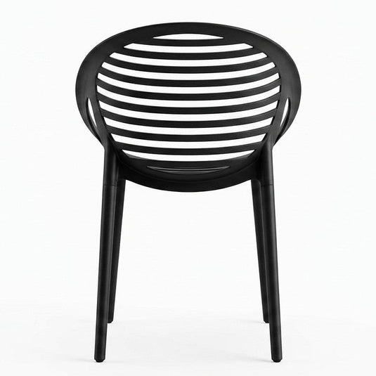 Set de 2 Sillas Tokio con Brazos, Color Negro, con Espaldar y Diseño Moderno