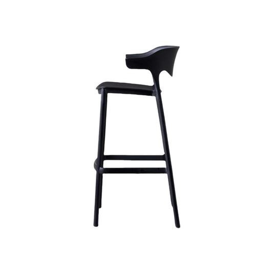 Set de 2 Sillas para Bar Elena, Color Negro, Diseño Moderno