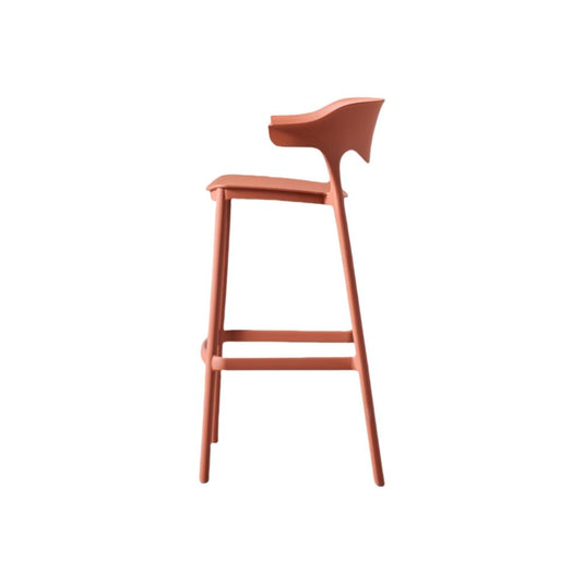 Set de 2 Sillas para Bar Elena, Color Terracota, Diseño Moderno
