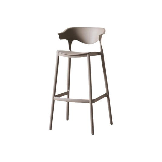 Set de 4 Sillas para Bar Elena, Color Taupe, Diseño Moderno