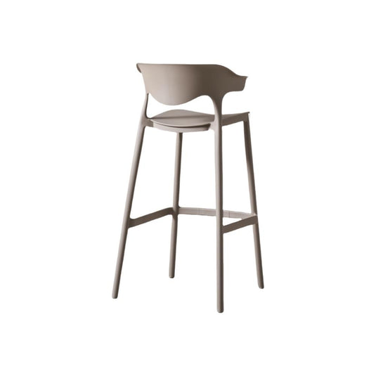 Set de 4 Sillas para Bar Elena, Color Taupe, Diseño Moderno