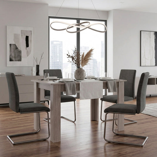 Mesa para Comedor Estrella 120, Positano, con Espacio para Cuatro Personas, No Incluye Sillas