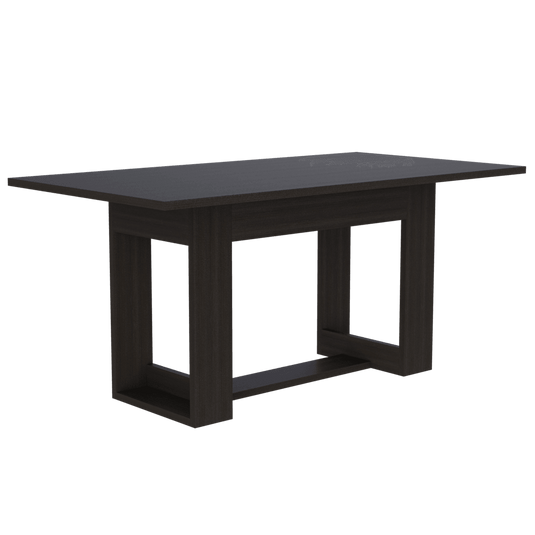Combo Comedor Satura, Wengue y Café Claro, Incluye Comedor y 6 Sillas