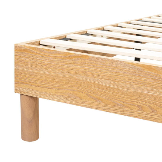 Cama Doble Sonia, Beige, con Respaldo Tapizado