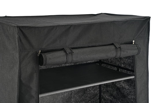 Closet Organizador Tuco, Negro, De tela, con espacio para organizar ropa