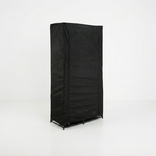 Closet Organizador Ena, Negro, En tela con variedad de entrepaños