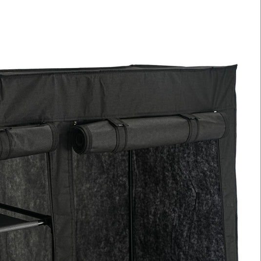 Closet Organizador Dono, Negro,  con variedad de entrepaños en tela